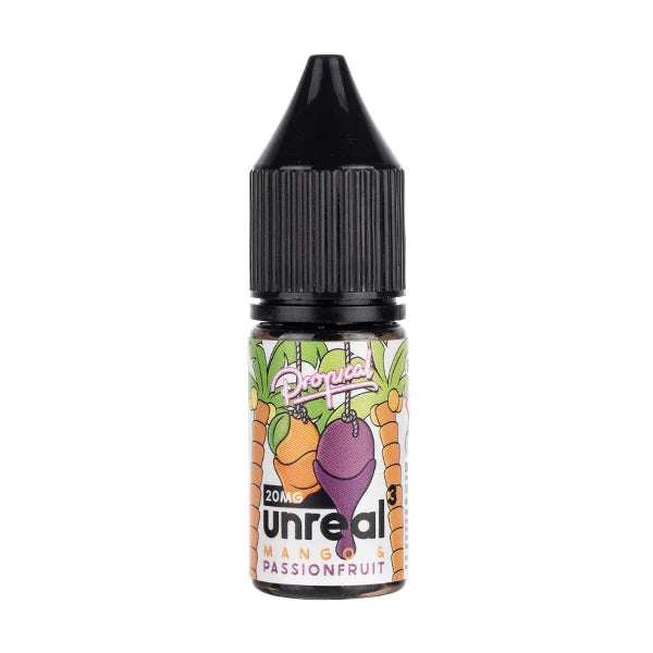 Unreal 3 - Mango & Passionfruit Nic Salt 10ML E Liquid 10MG/20MG Vape 50VG Juice