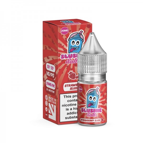 Strawberry Slush by Slushie Salt Nic Salts 10ML E Liquid 10MG/20MG Vape 50VG Juice