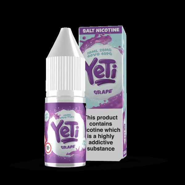 Grape By Yeti Nic Salt 10ML E Liquid 10MG/20MG Vape 60VG Vape Multibuy