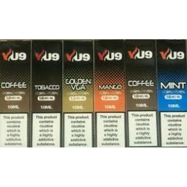 VU9 Ice Mint 10ml E Liquid TPD Compliant 70VG Vape Juice Multibuy