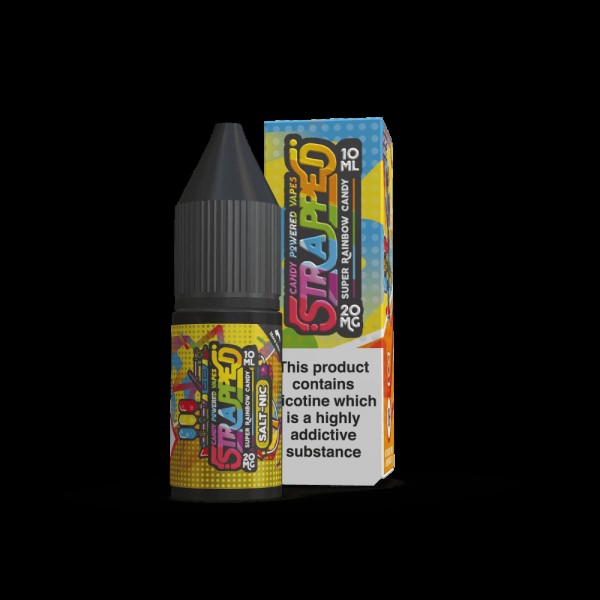 Super Rainbow Candy By Strapped Nic Salt 10ML E Liquid 60VG Vape 10MG/20MG Juice