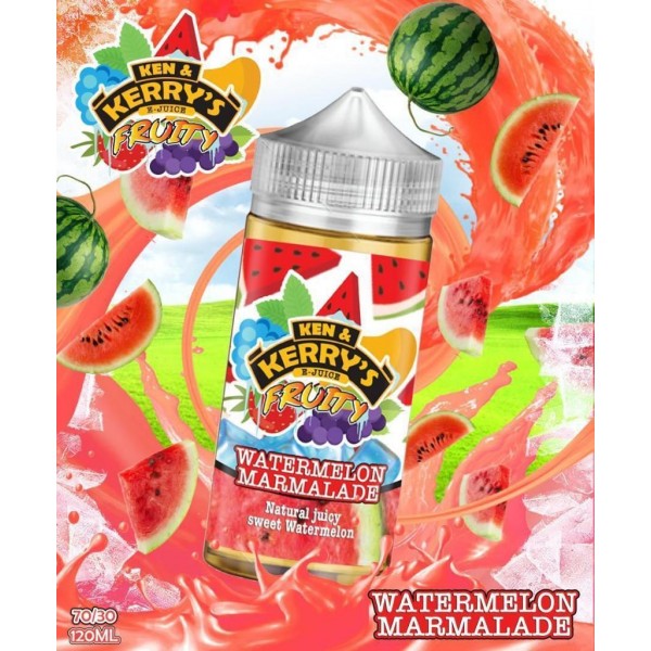 Watermelon Marmalade By Ken & Kerry's 100ML E Liquid 70VG Vape 0MG Juice Short Fill