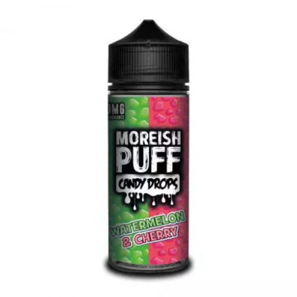 WATERMELON CHERRY – MOREISH PUFF CANDY DROPS 100ML SHORTFILL E LIQUID 70VG VAPE