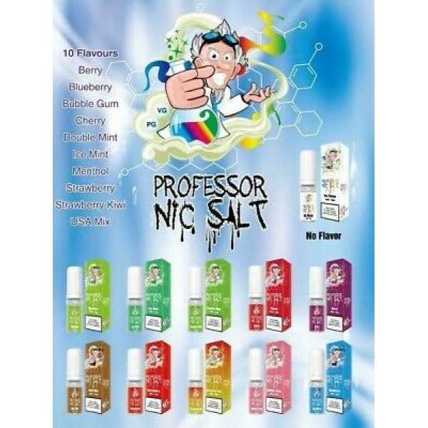 Strawberry By Professor Nic Salt 10 x 10ML E Liquid 20MG Vape Juice