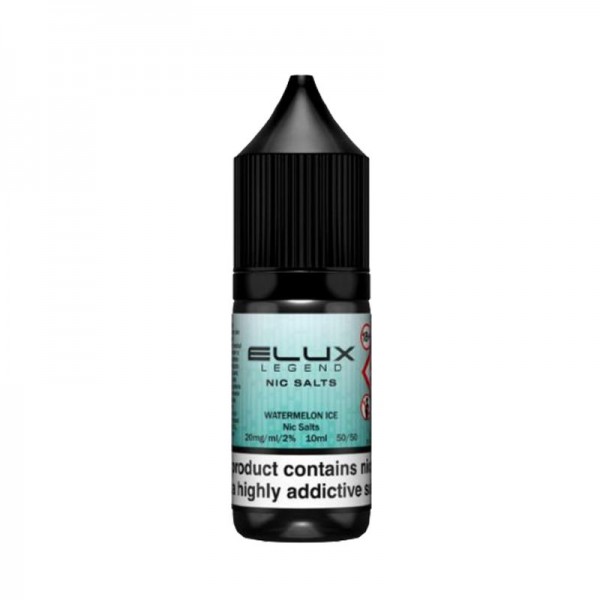 Watermelon Ice By Elux Legend 10ML Nic Salt E Liquid 50VG Vape 10MG/20MG Juice