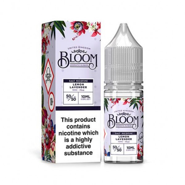 Lemon Lavender By Bloom Nic Salts 10ML E Liquid 50VG Vape 10MG/20MG Juice