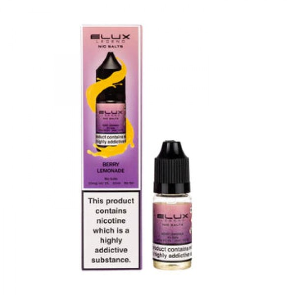 Berry Lemonade By Elux Legend 10ML Nic Salt E Liquid 50VG Vape 10MG/20MG Juice