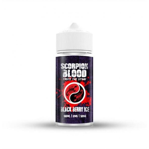 Black Berry Ice By Scorpion Blood 100ML E Liquid 50VG/50PG Vape 0MG Juice