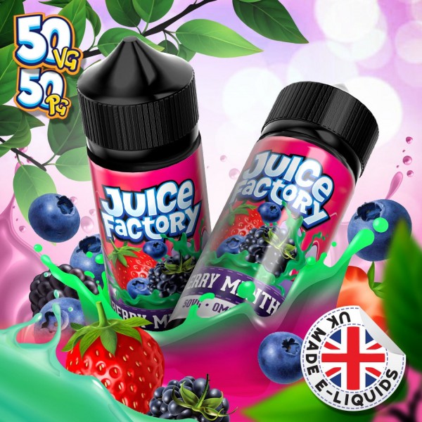 Berry Menthol by Juice Factory. 100ML E-liquid, 0MG vape, 50VG/50PG juice