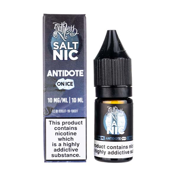 Antidote On Ice By Ruthless Salt Nic 10ML E Liquid 50VG Vape 10MG/20MG Juice