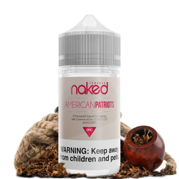 American Patriots by Naked 100, 50ML E Liquid, 70VG Juice, 0MG Vape