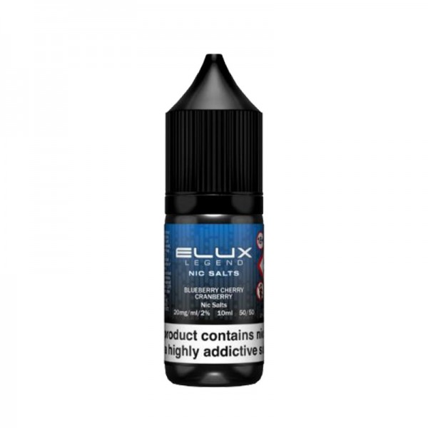 Blueberry Cherry Cranberry By Elux Legend 10ML Nic Salt E Liquid 50VG Vape 10MG/20MG Juice