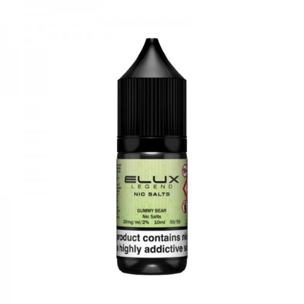 Gummy Bear By Elux Legend 10ML Nic Salt E Liquid 50VG Vape 10MG/20MG Juice