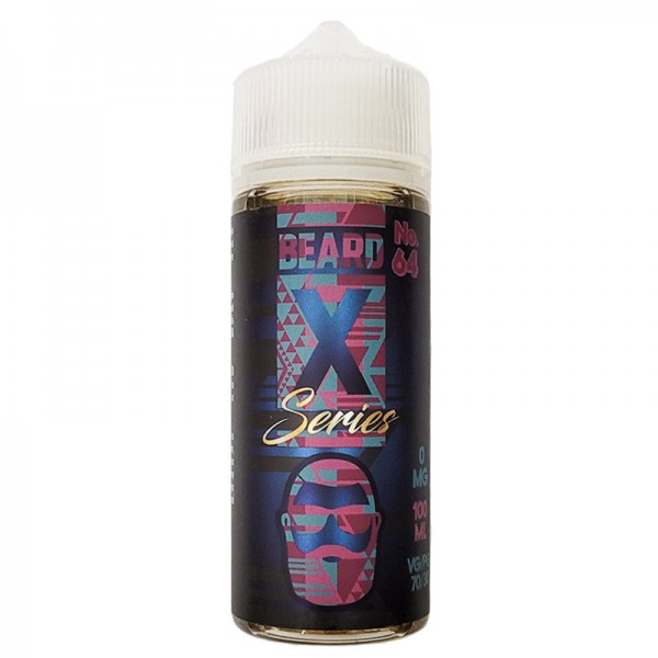 Beard Vape Co X Series No.64 100ML E Liquid 70VG Vape 0MG Juice