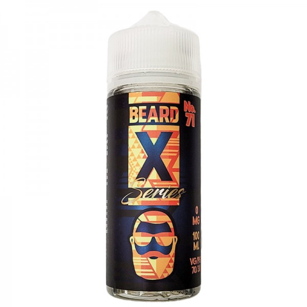 Beard Vape Co X Series No.71 100ML E Liquid 70VG Vape 0MG Juice