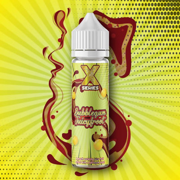 X SERIES BUBBLEGUM JUICY FROOT 50ML SHORTFILL E LIQUID 70VG VAPE