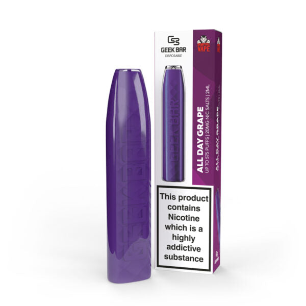 All Day Grape By Geek Bar Vampire Vape Disposable Pod | 20MG/2% | 575 Puffs