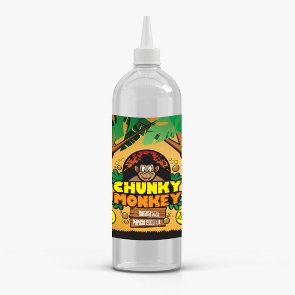 Banana Kiwi Papaya Coconut By Chunky Monkey (Kingston) 200ML E Liquid 60VG Vape 0MG Juice Short Fill
