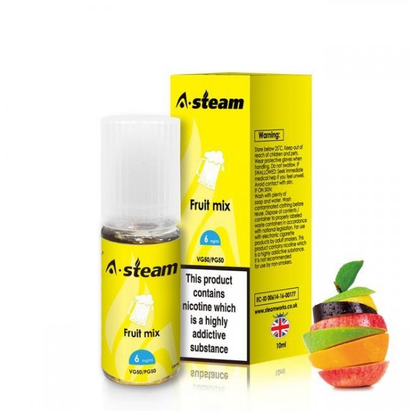 A-Steam Fruit Mix E Liquid 10ml Vape Juice 50vg TPD COMPLIANT Multibuy