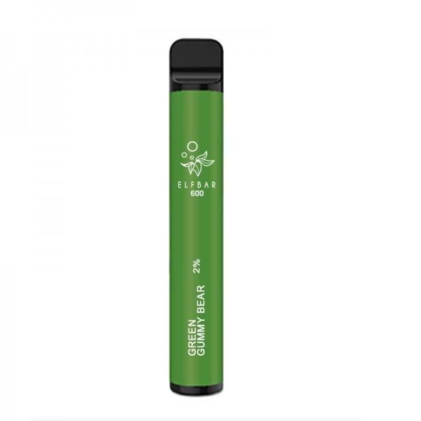 Green Gummy Bear by Elf Bar 600 Puff Disposable Pods