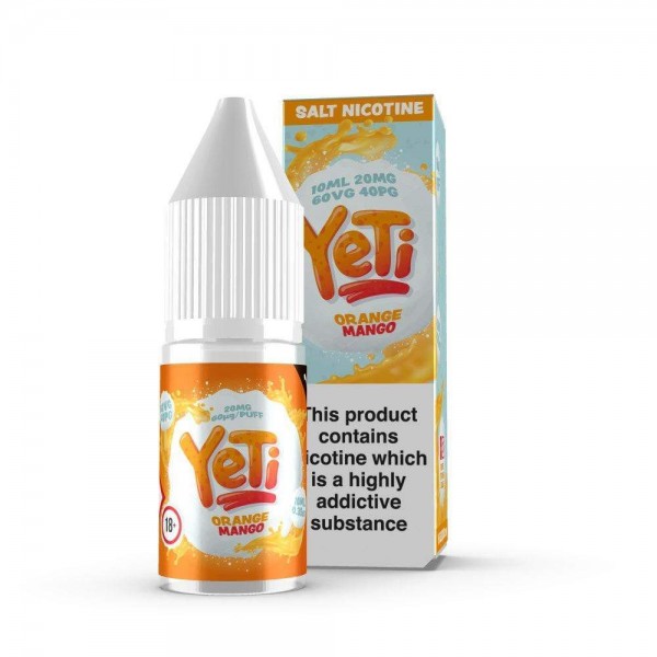 Orange Mango By Yeti Nic Salt 10ML E Liquid 10MG/20MG Vape 60VG Vape Multibuy