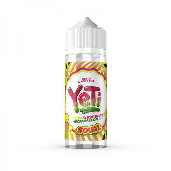 Yeti Sourz - Sour Raspberry Watermelon Ice 100ML E Liquid 70VG Vape 0MG Juice