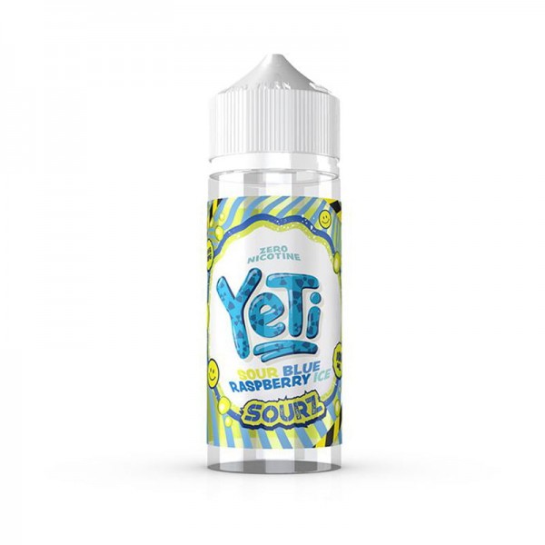 Yeti Sourz - Sour Blue Raspberry Ice 100ML E Liquid 70VG Vape 0MG Juice