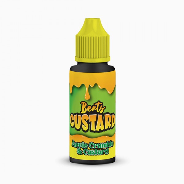 Apple Crumble & Custard By Berts Custard 100ML E Liquid 70VG Vape 0MG Juice