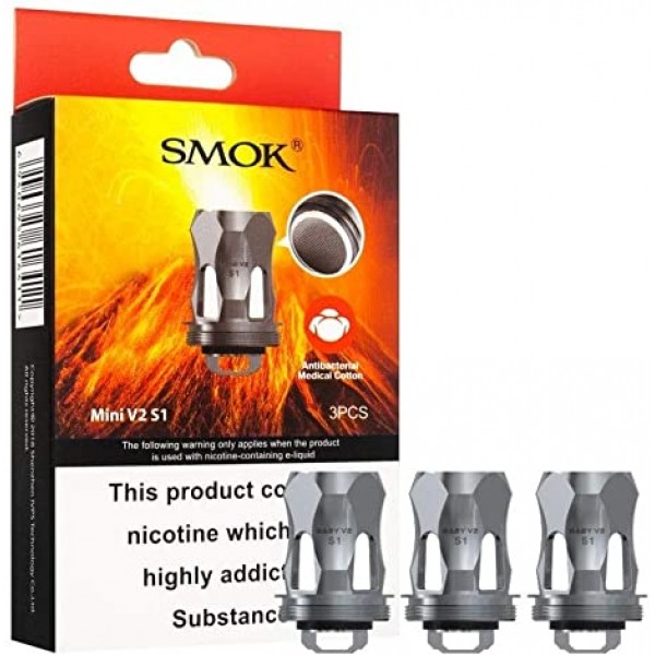 3 X Coils For SMOK Stick 80W Vape Kit 2800 mAh Vape Starter Pen Kit TFV Mini V2