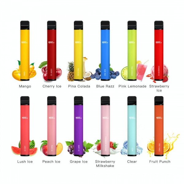 Fruit Punch Magic Bar Disposable Vape Pen Pod 600 Puff 2% Nicotine