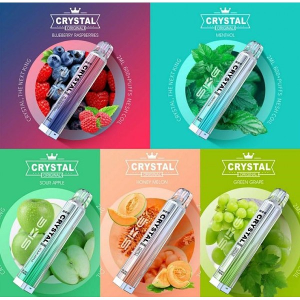 CRYSTAL ORIGINAL 600 PUFFS DISPOSABLE VAPE POD