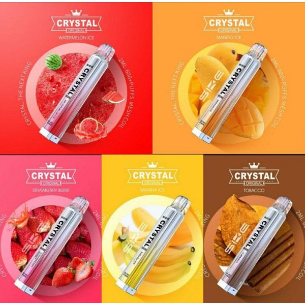 CRYSTAL ORIGINAL 600 PUFFS DISPOSABLE VAPE POD