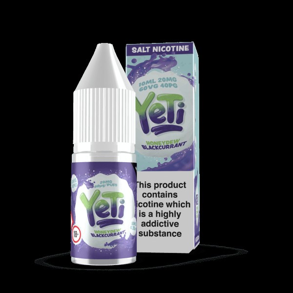 Honeydew Blackcurrant By Yeti Nic Salt 10ML E Liquid 10MG/20MG Vape 60VG Vape Multibuy