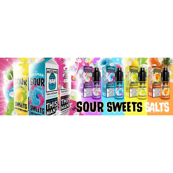 THE JUICEMAN SOUR SWEETS NIC SALTS