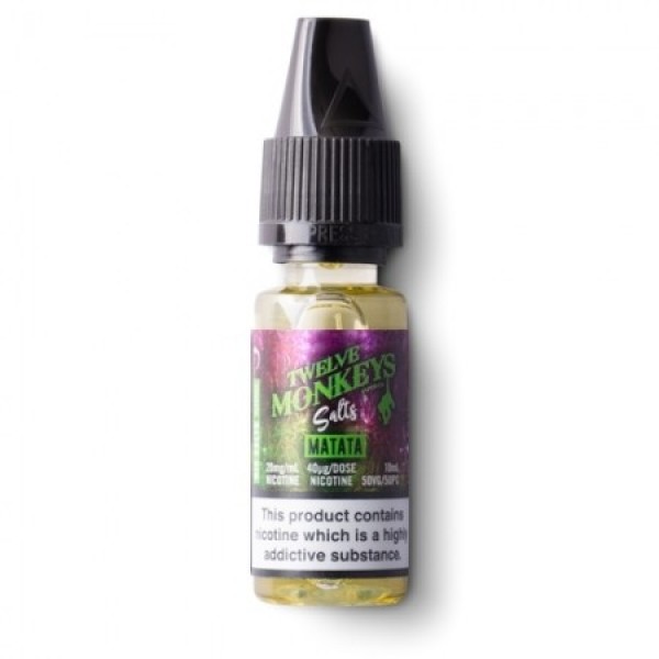 Matata By Twelve Monkeys Nic Salts 10ML E Liquid 50VG Vape 10MG/20MG Juice