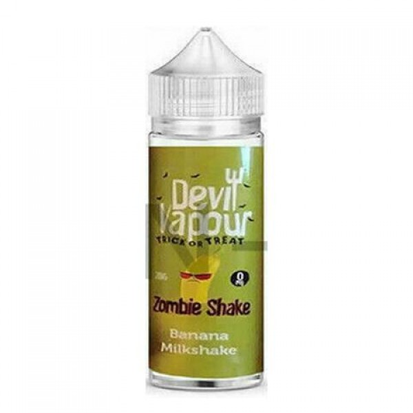 Zombie Shake Banana Milkshake by Devil Vapour 50ML E Liquid 70VG Vape 0MG Juice Shortfill