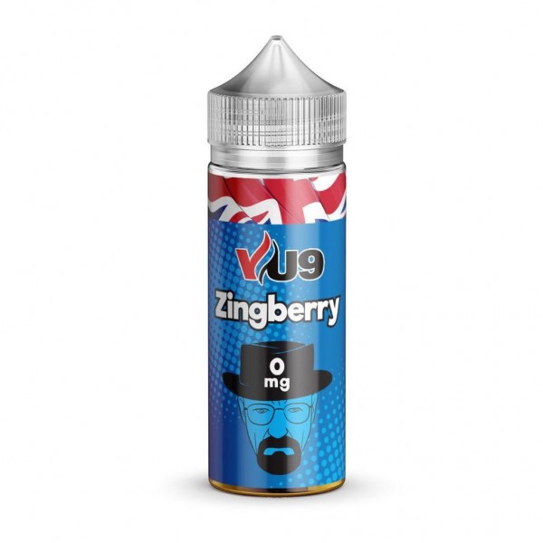 Zingberry By VU9 100ML E Liquid 70VG Vape 0MG Juice