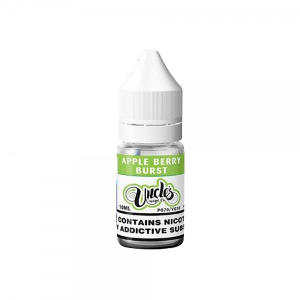 Apple Berry Burst By Uncle's Vape Co 10ML E Liquid 30VG Vape 3MG/6MG/12MG/18MG Juice