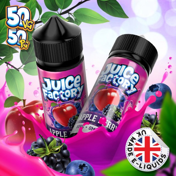 Apple Berry by Juice Factory. 100ML E-liquid, 0MG vape, 50VG/50PG juice