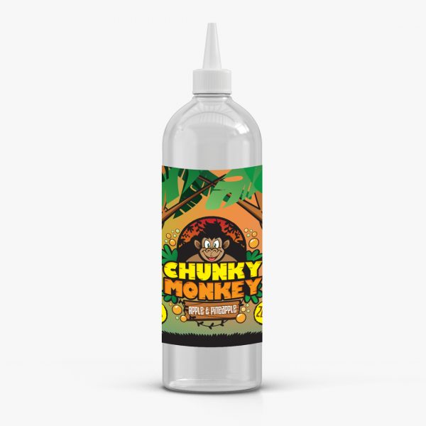 Apple & Pineapple By Chunky Monkey (Kingston) 200ML E Liquid 60VG Vape 0MG Juice Short Fill