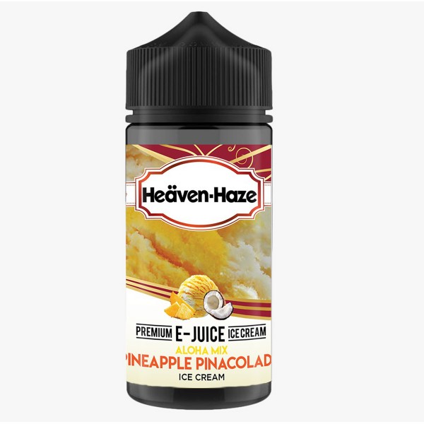 Aloha Mix Pineapple Pina Colada Ice Cream By Heaven Haze 100ML E Liquid 70VG Vape 0MG Juice