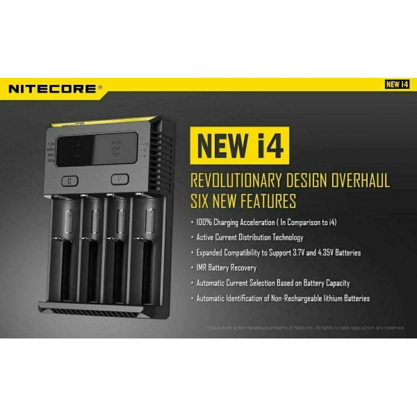 Nitecore Intellicharger NEW i4 V2 4-Slot Charger